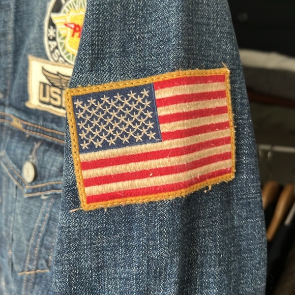 Polo Ralph Lauren Denim Jacket Men’s Small Riders Moto Jean - Picture 6 of 7